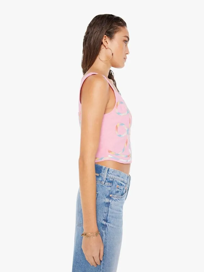 Women Shirts Mother Denim The Juggler Corset Pink