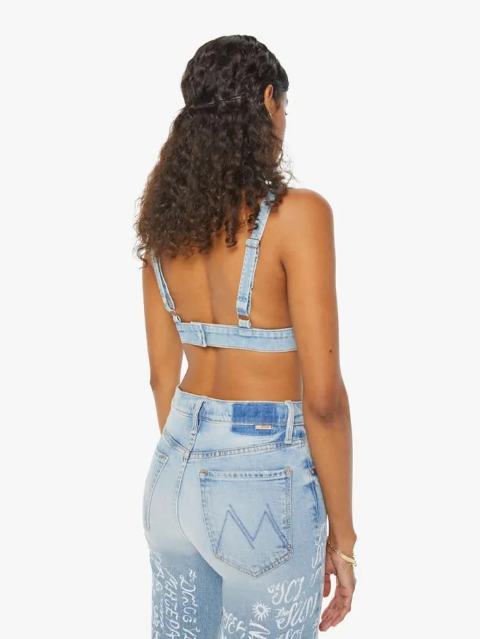 Women Shirts Mother Denim The Tit For Tat Blue medium