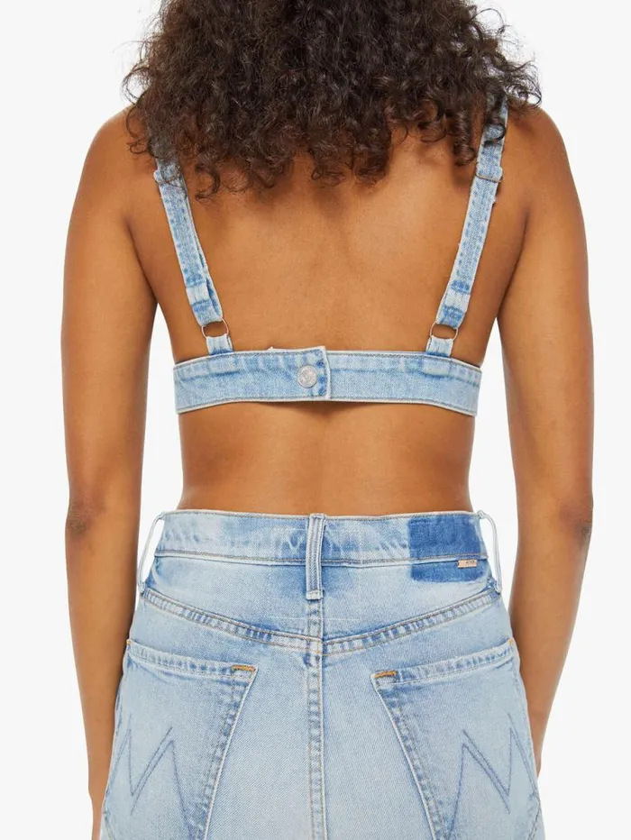 Women Shirts Mother Denim The Tit For Tat Blue medium