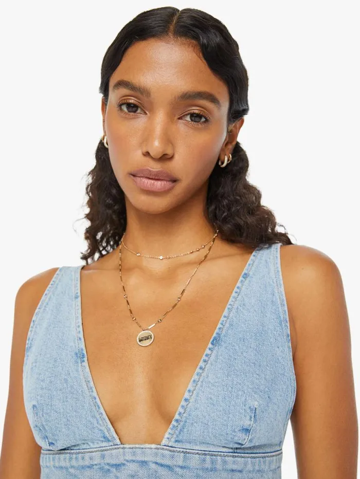 Women Shirts Mother Denim The Tit For Tat Blue medium