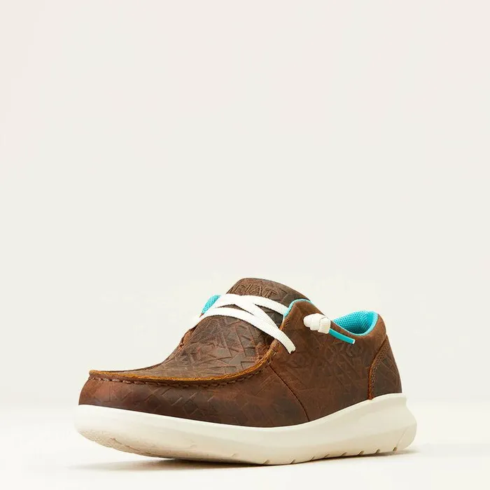 Women Shoes and Sneakers Ariat Hilo Brown Blanket Emboss