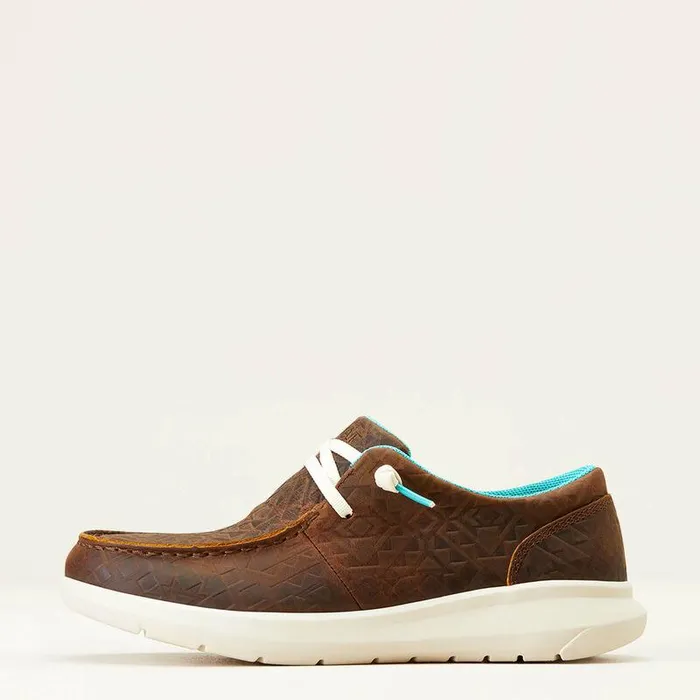 Women Shoes and Sneakers Ariat Hilo Brown Blanket Emboss Women Shoes and Sneakers Ariat Hilo Brown Blanket Emboss