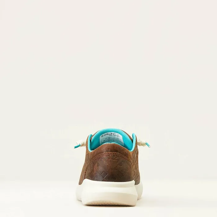 Women Shoes and Sneakers Ariat Hilo Brown Blanket Emboss Women Shoes and Sneakers Ariat Hilo Brown Blanket Emboss