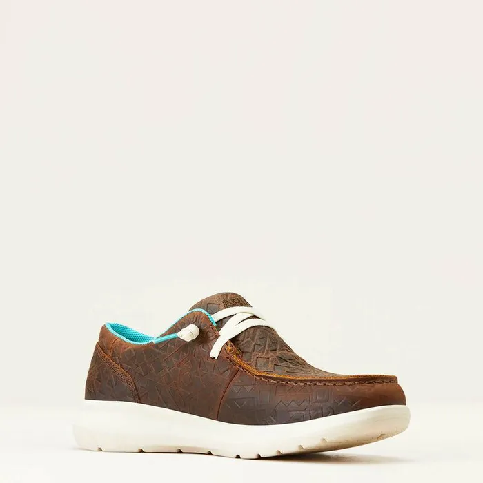 Women Shoes and Sneakers Ariat Hilo Brown Blanket Emboss Women Shoes and Sneakers Ariat Hilo Brown Blanket Emboss