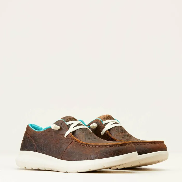 Women Shoes and Sneakers Ariat Hilo Brown Blanket Emboss Women Shoes and Sneakers Ariat Hilo Brown Blanket Emboss