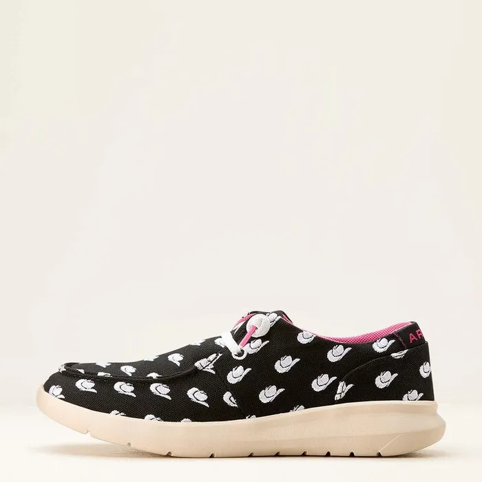 Women Shoes and Sneakers Ariat Hilo Doodle Shoe Midnight Cowboy Hat