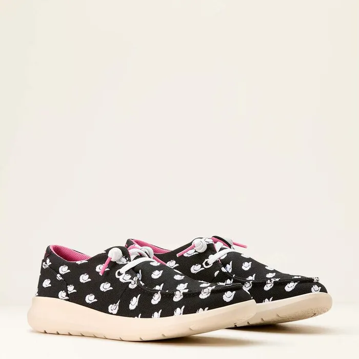 Women Shoes and Sneakers Ariat Hilo Doodle Shoe Midnight Cowboy Hat