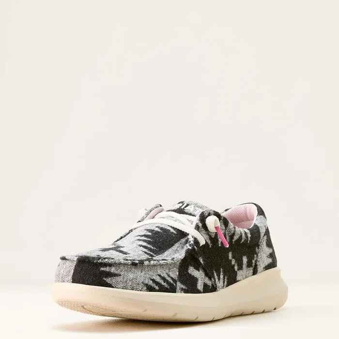 Women Shoes and Sneakers Ariat Hilo Shoe Black and White Flannel Blanket