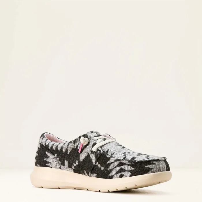 Women Shoes and Sneakers Ariat Hilo Shoe Black and White Flannel Blanket
