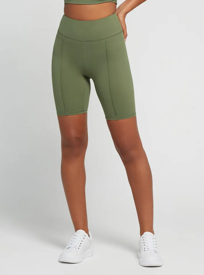 Women Shorts GUESS Green Coline Active Bike Shorts