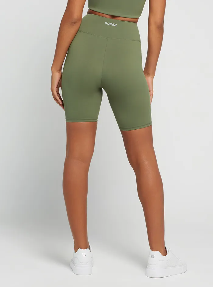Women Shorts GUESS Green Coline Active Bike Shorts Women Shorts GUESS Green Coline Active Bike Shorts