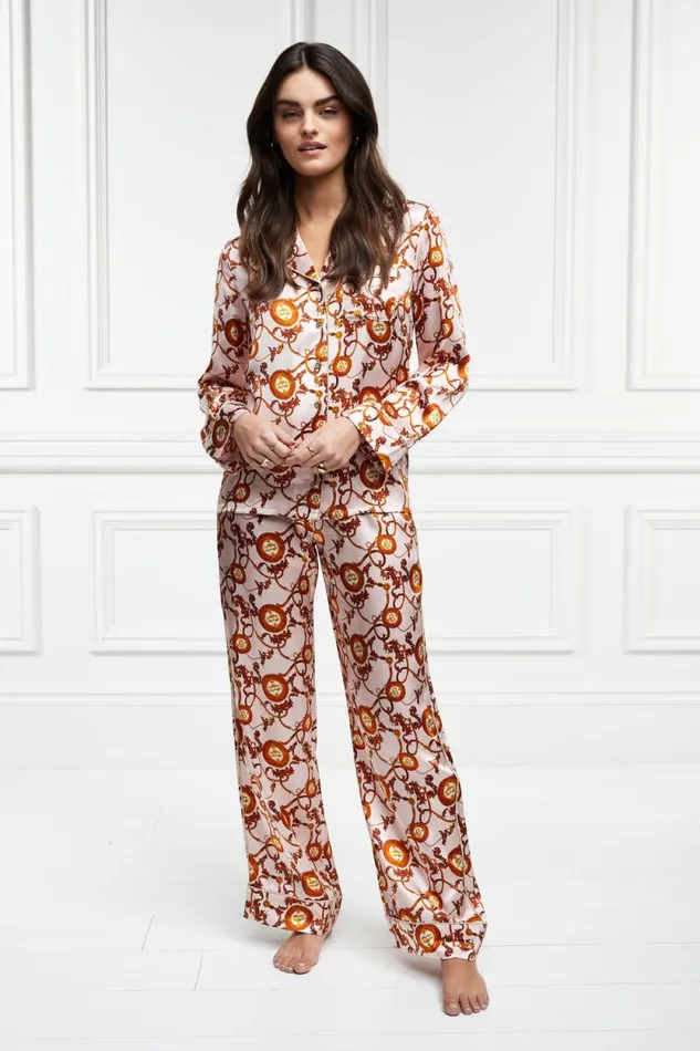 Women Silk Pyjama Trouser Blush Holland Cooper Sleepwear