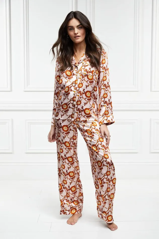 Women Silk Pyjama Trouser Blush Holland Cooper Sleepwear