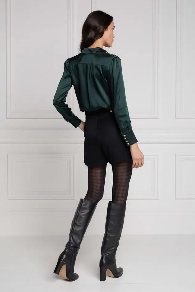 Women Silk VNeck Blouse Emerald Holland Cooper Shirts and Blouses Women Silk VNeck Blouse Emerald Holland Cooper Shirts and Blouses