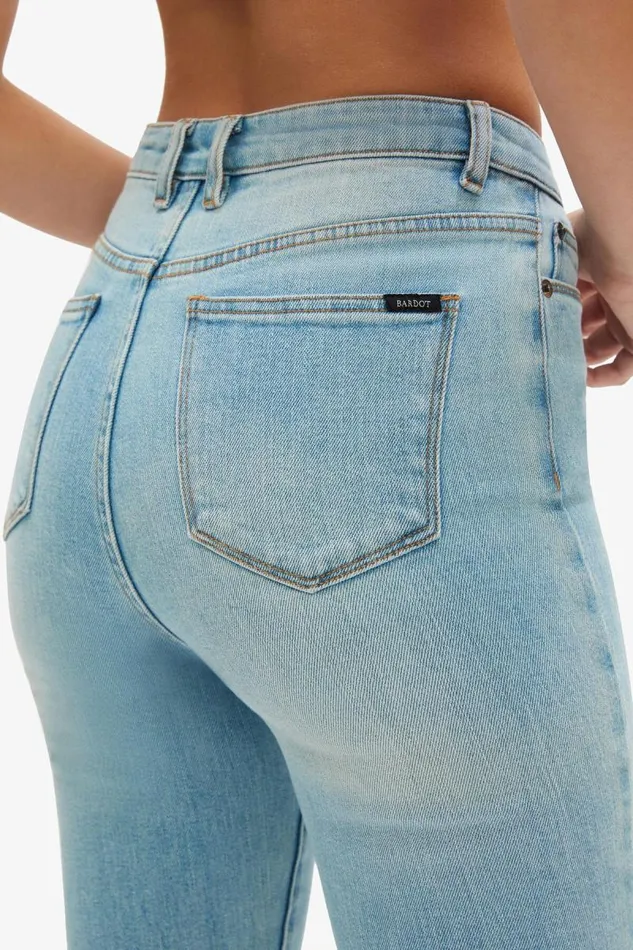 Women Skinny Jean Bardot Khloe Super High Tall Jeans In Mid Blue Mid Blue Women Skinny Jean Bardot Khloe Super High Tall Jeans In Mid Blue Mid Blue