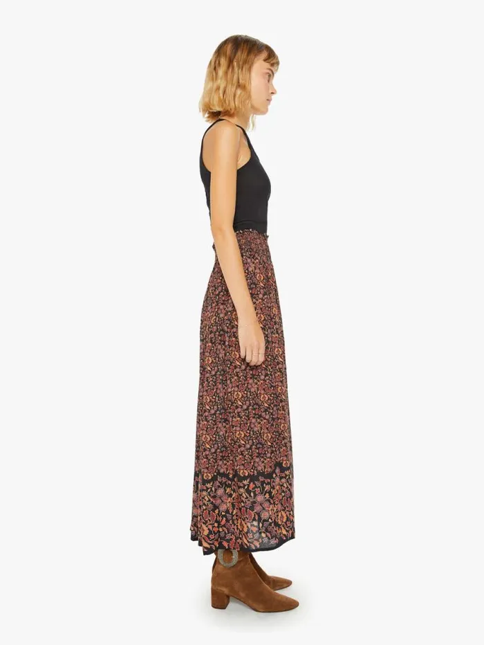 Women Skirts and Dresses Mother Denim Bella Skirt Petite Fleur Print Noire