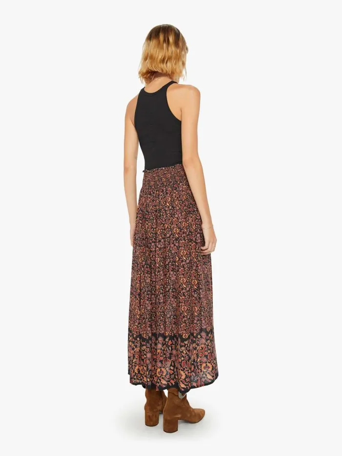Women Skirts and Dresses Mother Denim Bella Skirt Petite Fleur Print Noire