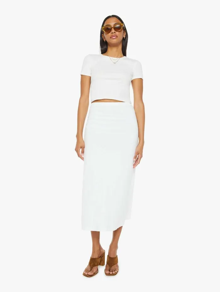 Women Skirts and Dresses Mother Denim Lenny Skirt White