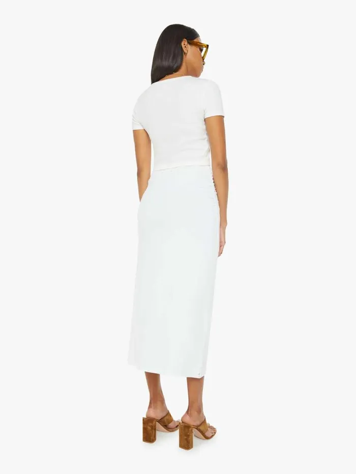 Women Skirts and Dresses Mother Denim Lenny Skirt White