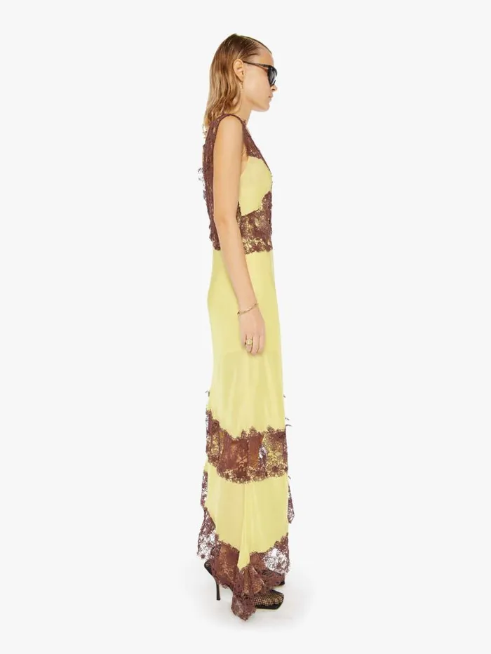 Women Skirts and Dresses Mother Denim Lex Midi Dress Yellow
