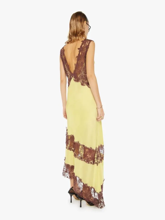 Women Skirts and Dresses Mother Denim Lex Midi Dress Yellow