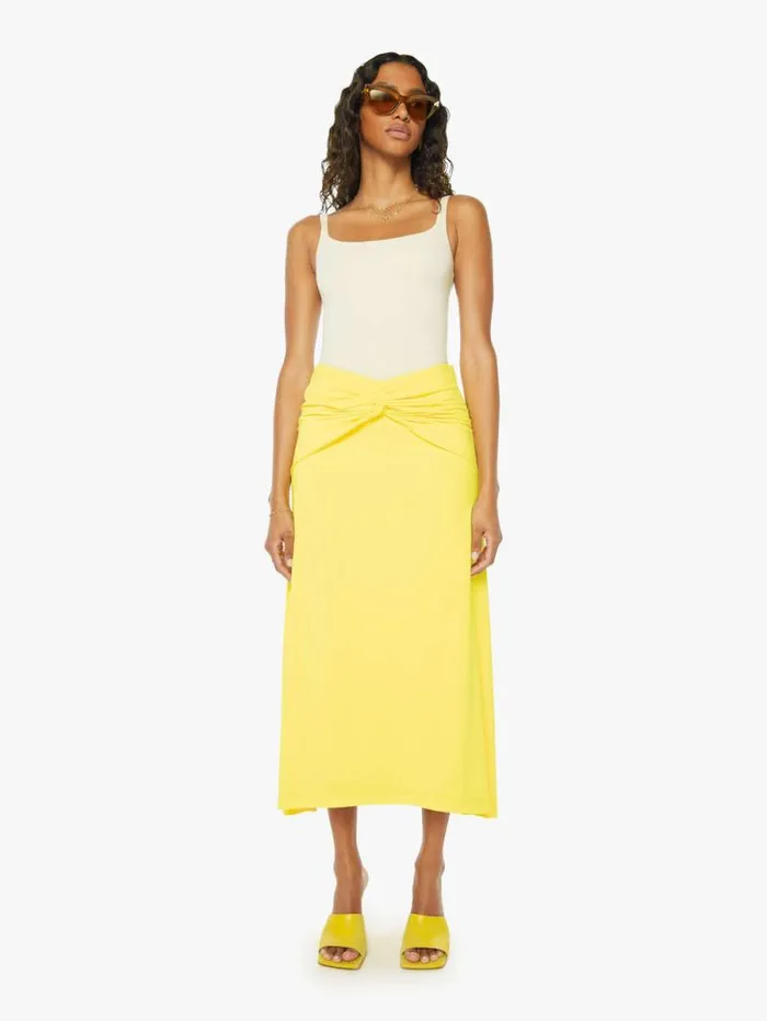 Women Skirts and Dresses Mother Denim Noel Long Skirt Yellow
