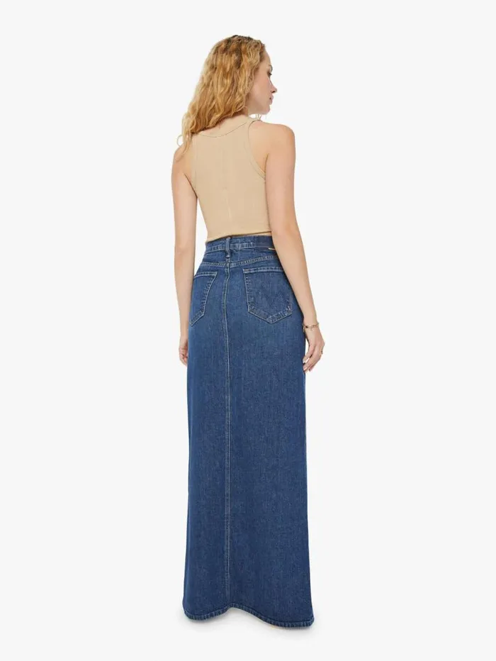 Women Skirts and Dresses Mother Denim The Bombshell Maxi Blue dark