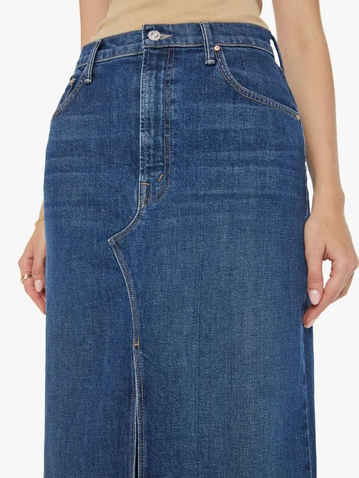 Women Skirts and Dresses Mother Denim The Bombshell Maxi Blue dark