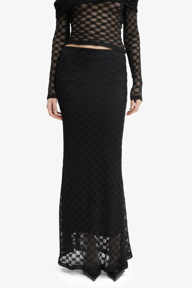 Women Skirts Bardot Adoni Mid Rise Maxi Skirt In Black Black Women Skirts Bardot Adoni Mid Rise Maxi Skirt In Black Black