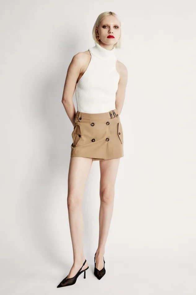 Women Skirts Bardot Jadey Mid Rise Mini Skirt In Camel Camel