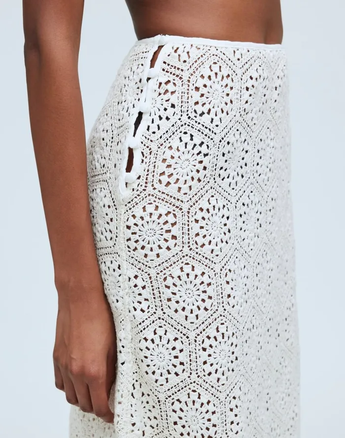 Women Skirts Madewell Agua Bendita Tove Skirt Cream