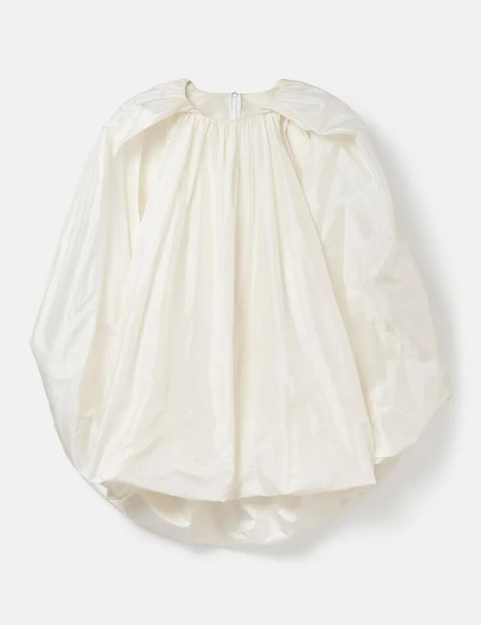 Women Sleeveless Cape Mini Dress Pure White Stella McCartney Dresses
