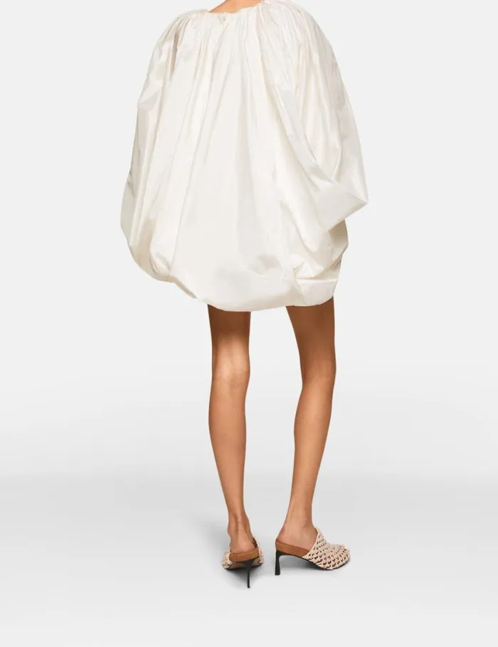 Women Sleeveless Cape Mini Dress Pure White Stella McCartney Dresses