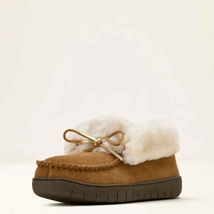 Women Slippers Ariat Moccasin Bootie Slipper Brown