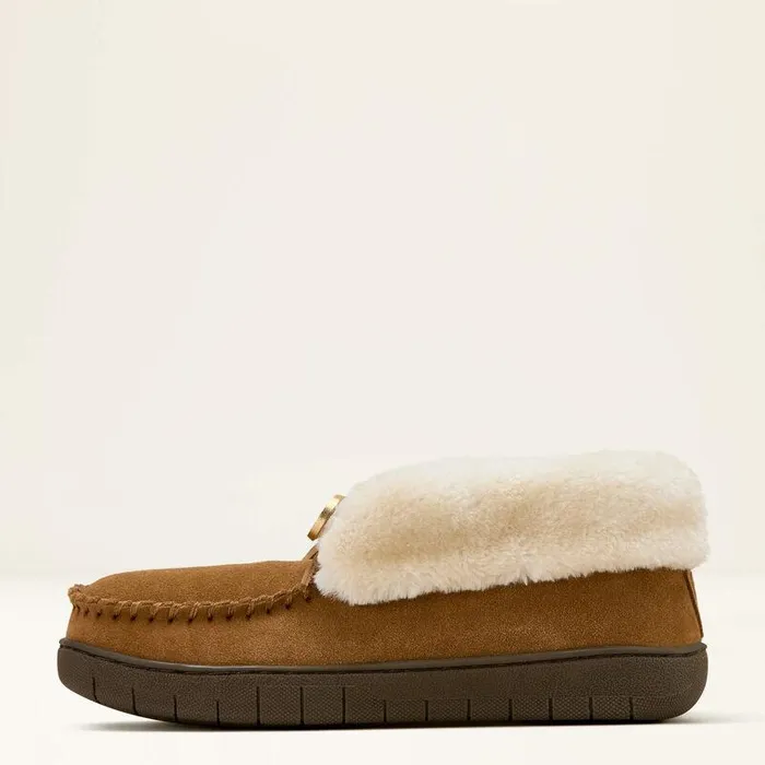 Women Slippers Ariat Moccasin Bootie Slipper Brown