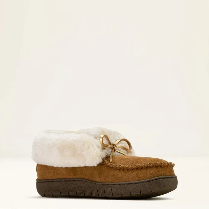 Women Slippers Ariat Moccasin Bootie Slipper Brown