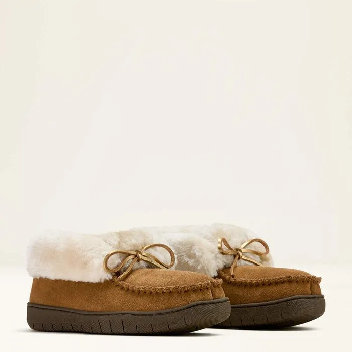 Women Slippers Ariat Moccasin Bootie Slipper Brown