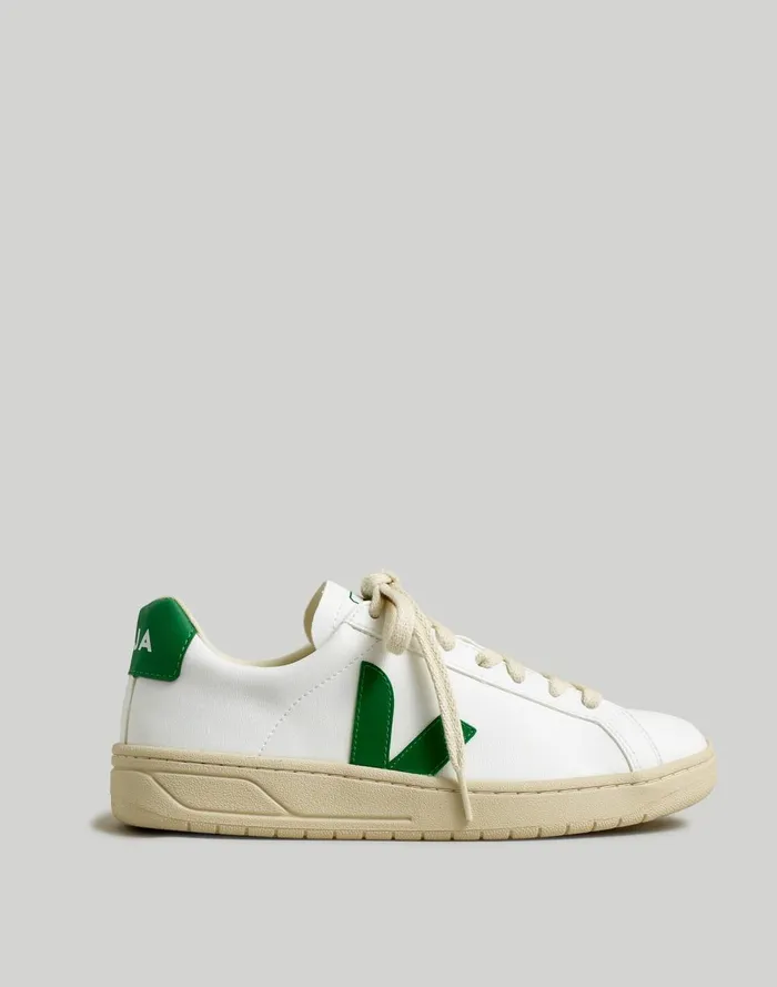Women Sneakers Madewell Veja Vegan Leather Urca Sneakers White Emeraude