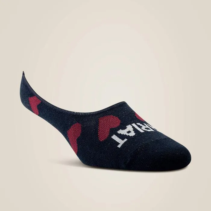 Women Socks Ariat No Slip No Show Sock 2 Pair Multi Color Pack Tanandnavyandnatural