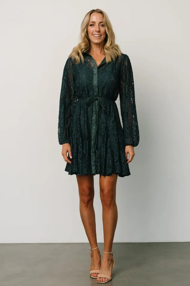 Women Stefan Lace Short Dress Jade Baltic Born Short Dresses