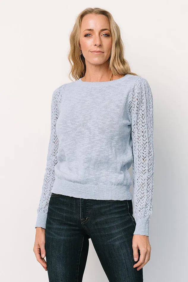 Women Stephen Sweater Top Blue Baltic Born Sweaters Women Stephen Sweater Top Blue Baltic Born Sweaters