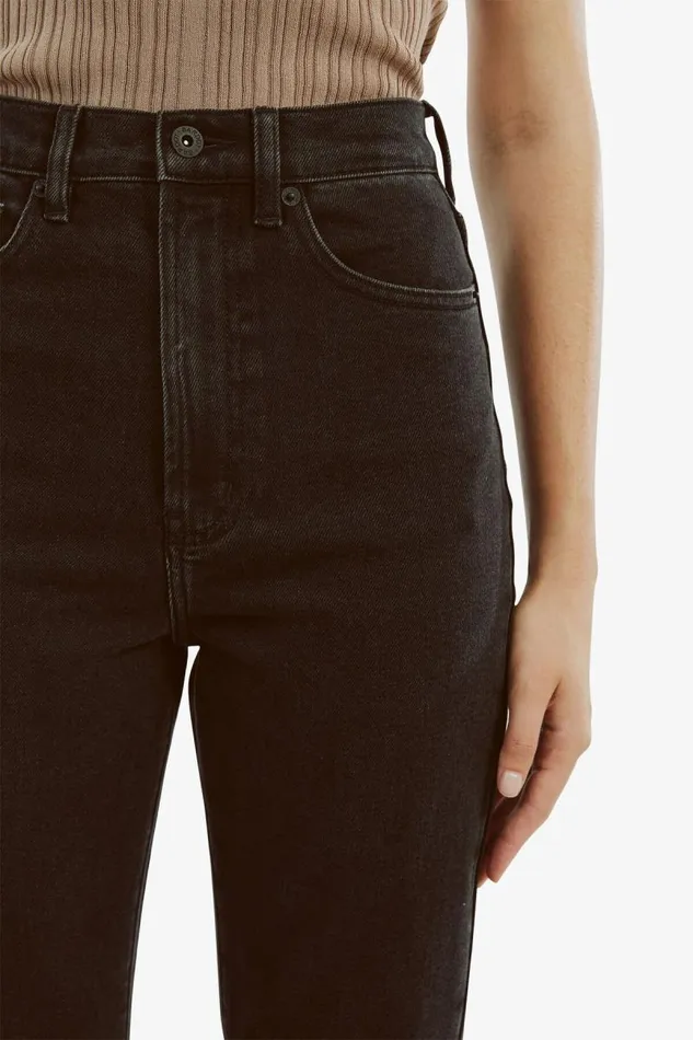 Women Straight Jean Bardot Heidi Straight Leg In Washed Black Washed Black Women Straight Jean Bardot Heidi Straight Leg In Washed Black Washed Black