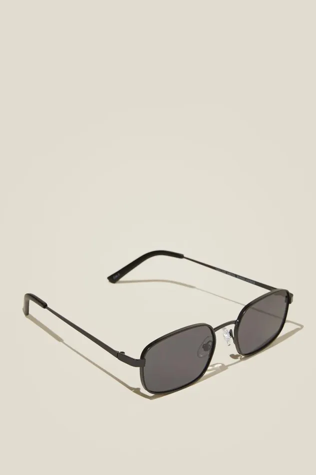 Women Sunglasses Cotton On Taylor Metal Sunglasses Blackblack