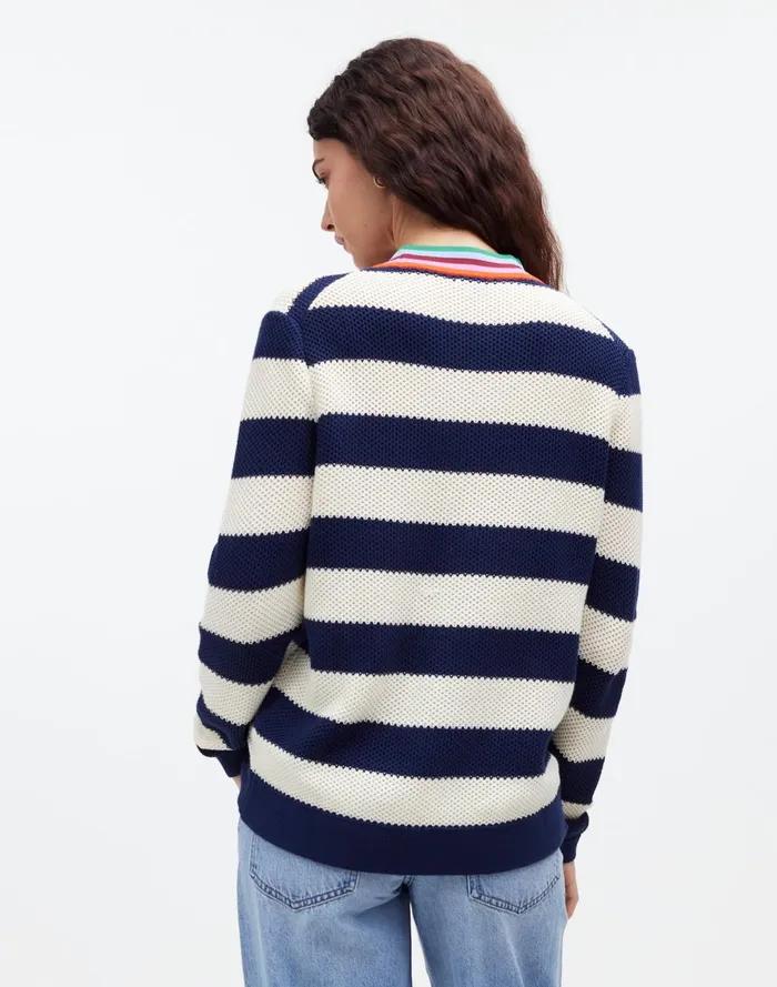 Women Sweaters Madewell KULE The Raven Cardigan Navy Cream