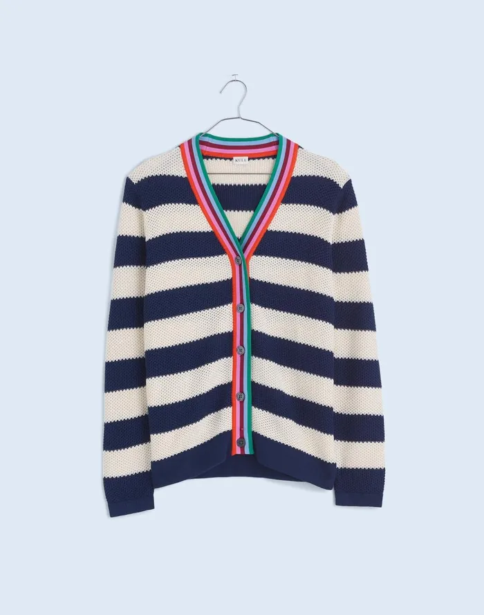 Women Sweaters Madewell KULE The Raven Cardigan Navy Cream