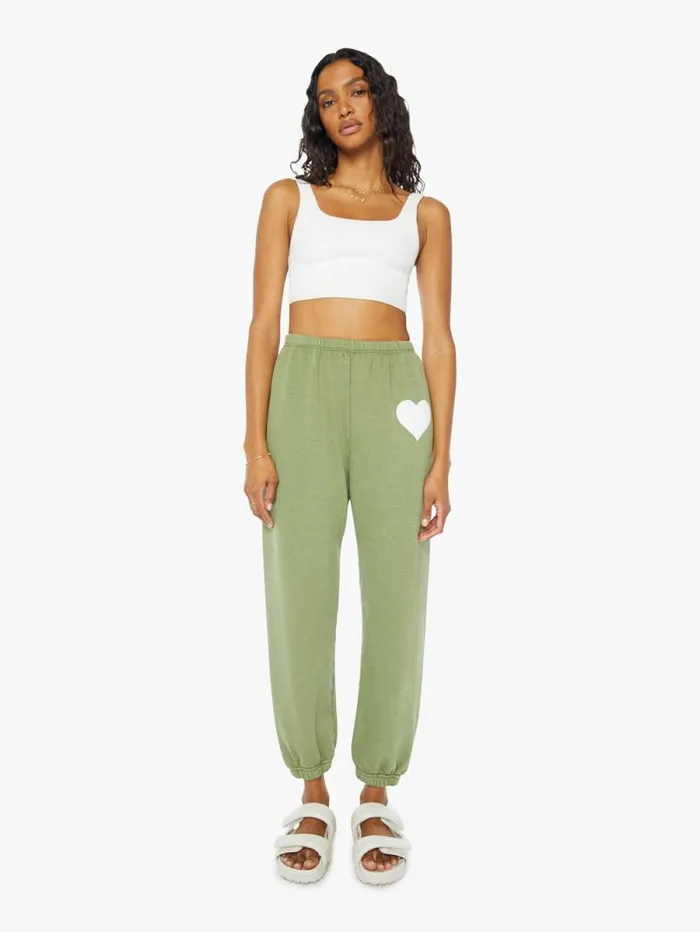 Women Sweatpants Mother Denim Heart Sweatpant Artichoke
