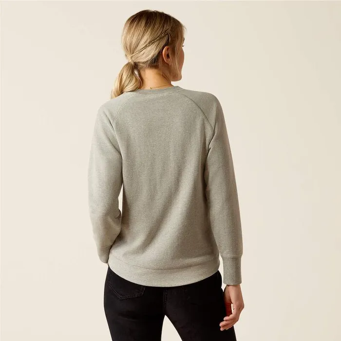 Women Sweatshirts and Hoodies Ariat Benicia Sweatshirt Heather Grey
