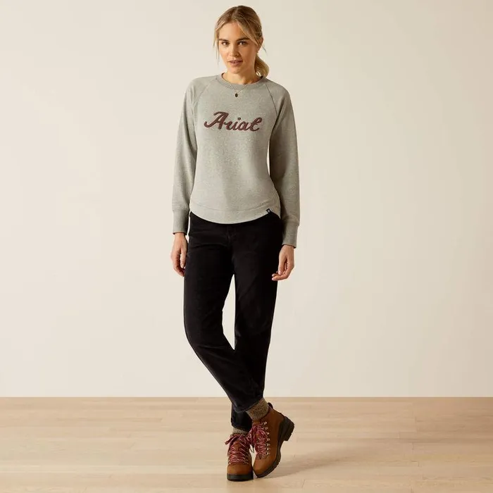 Women Sweatshirts and Hoodies Ariat Benicia Sweatshirt Heather Grey