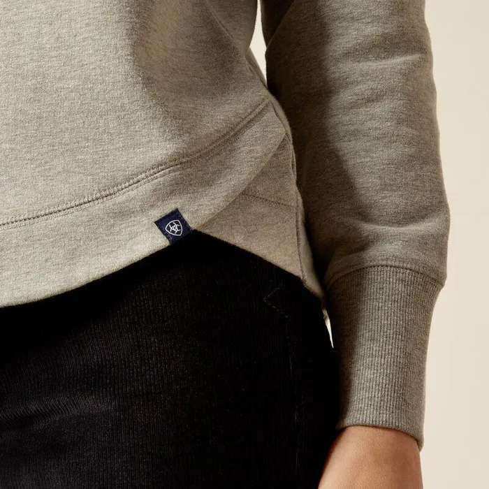 Women Sweatshirts and Hoodies Ariat Benicia Sweatshirt Heather Grey