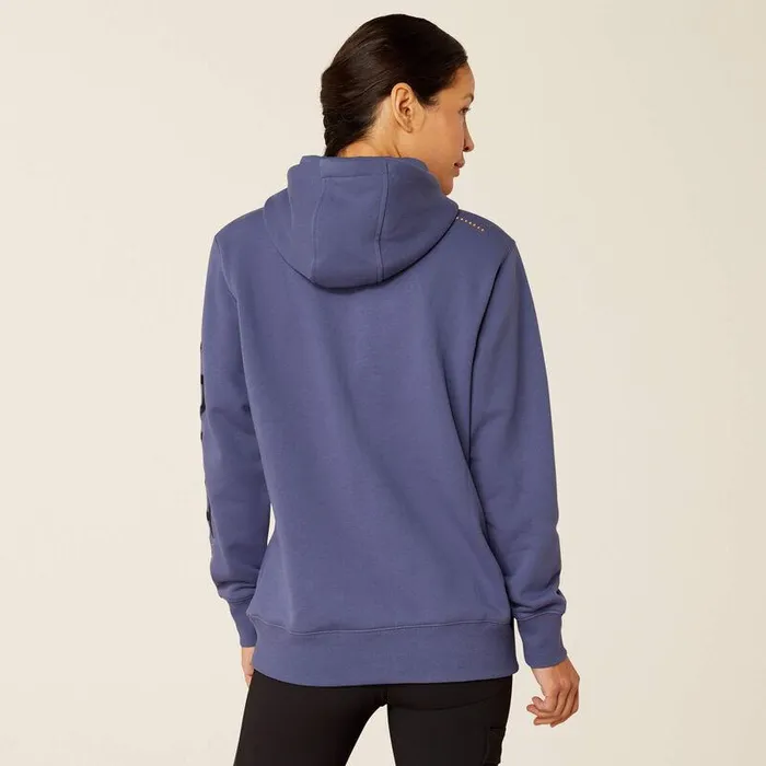 Women Sweatshirts and Hoodies Ariat Rebar Graphic Hoodie Blue Indigonight Sky